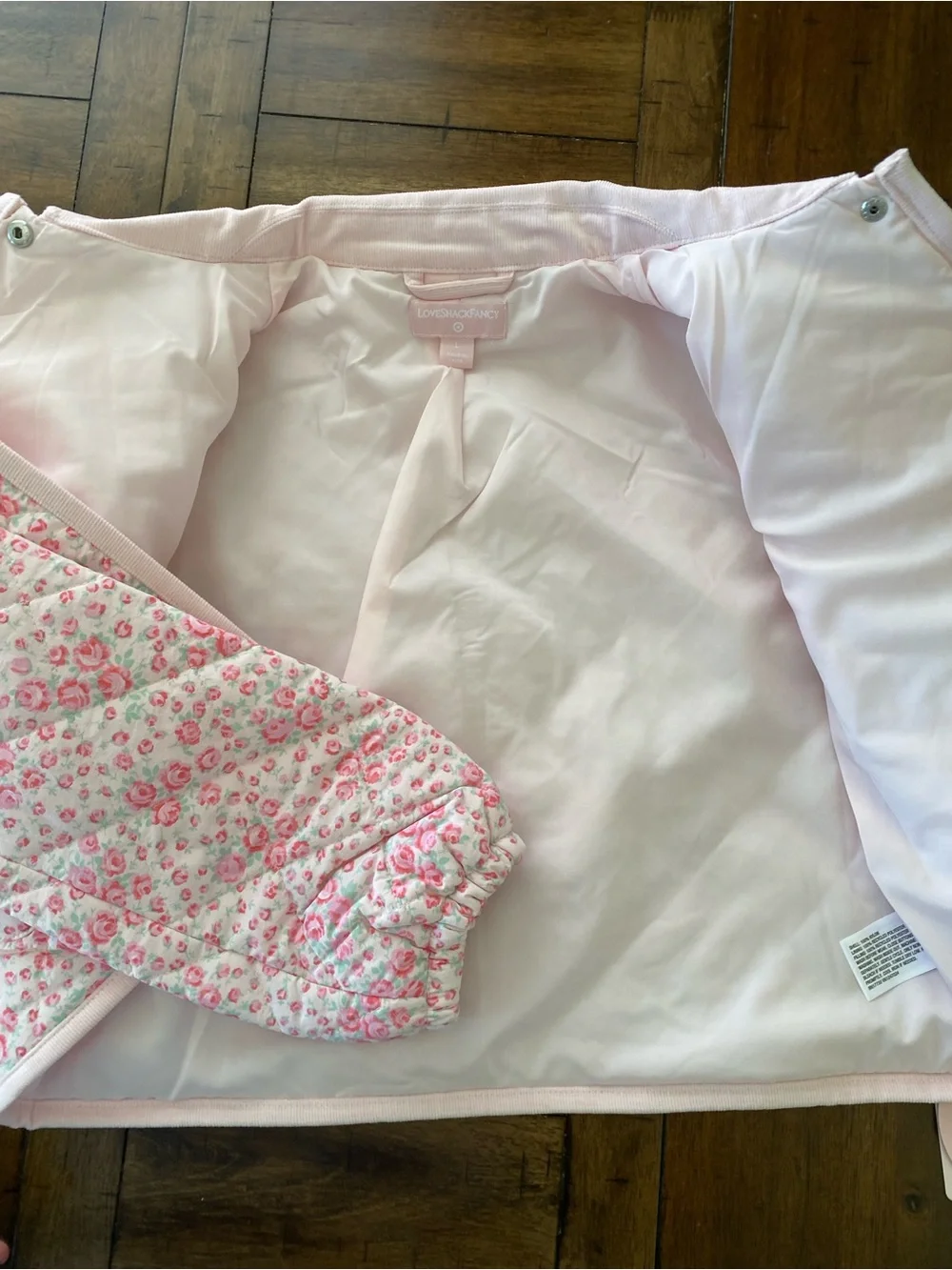 LoveShackFancy Charlotte Roseheart Quilted Barn Jacket